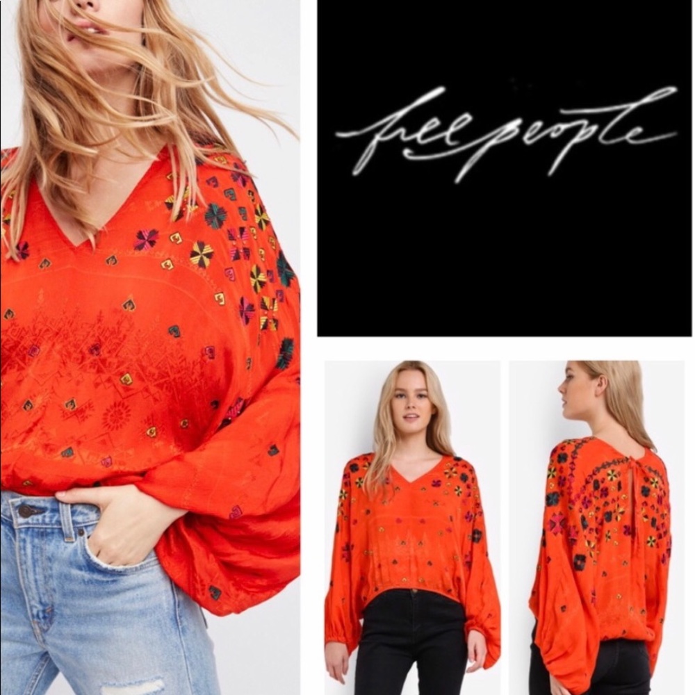 Free People Silk Top!